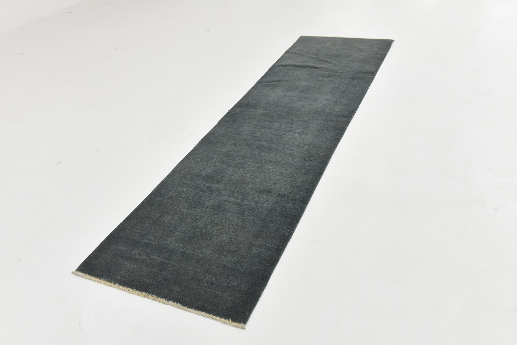 2' 7 x 9' 7 Hand Knotted Over-Dyed Ziegler Runner Rug