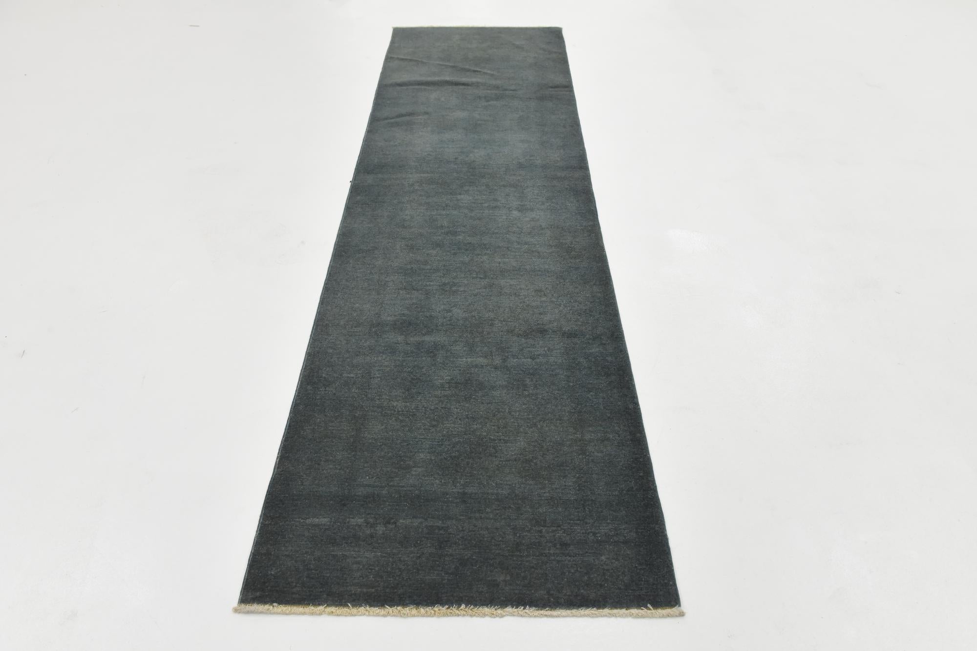 2' 7 x 9' 7 Hand Knotted Over-Dyed Ziegler Runner Rug
