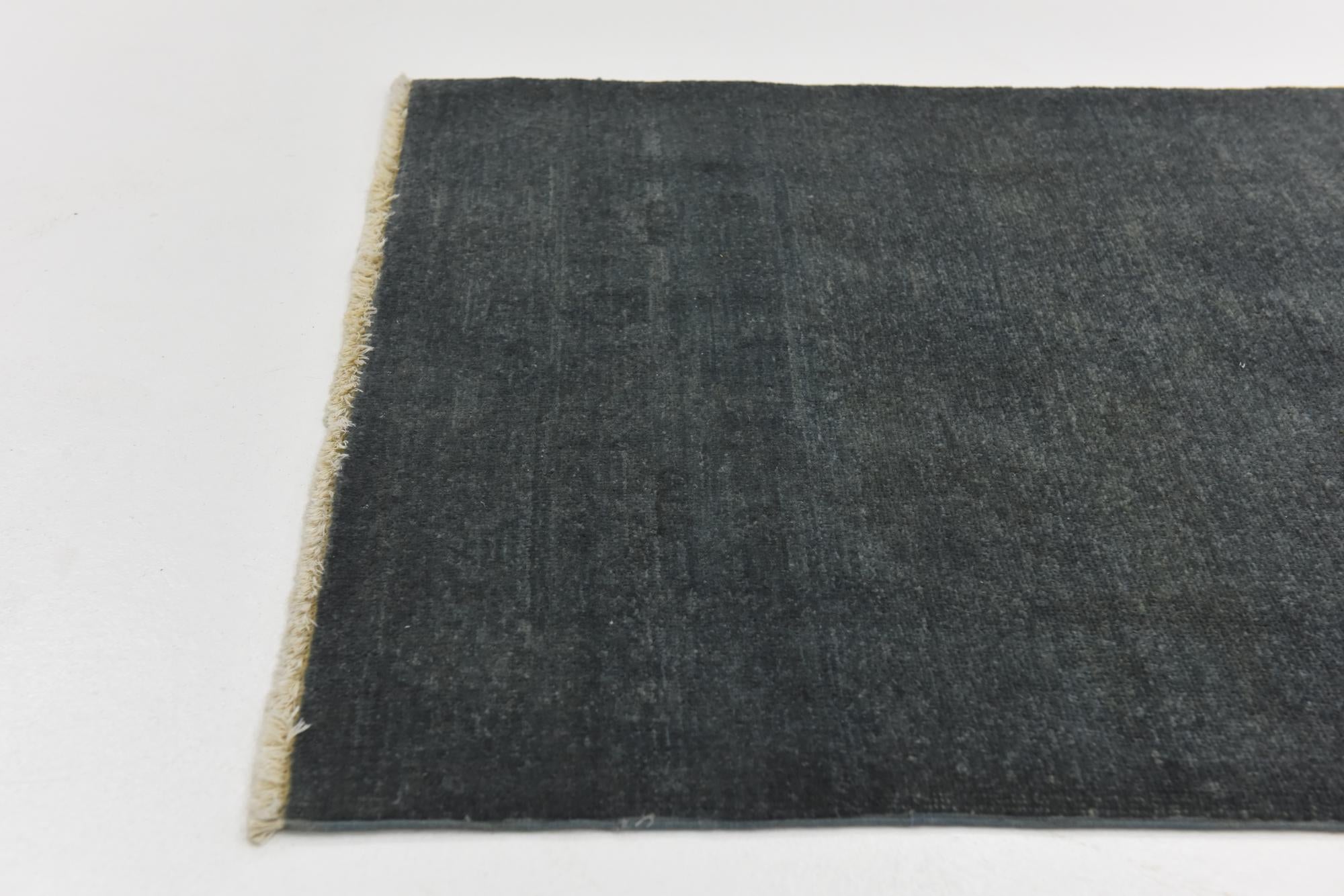 2' 7 x 9' 7 Hand Knotted Over-Dyed Ziegler Runner Rug