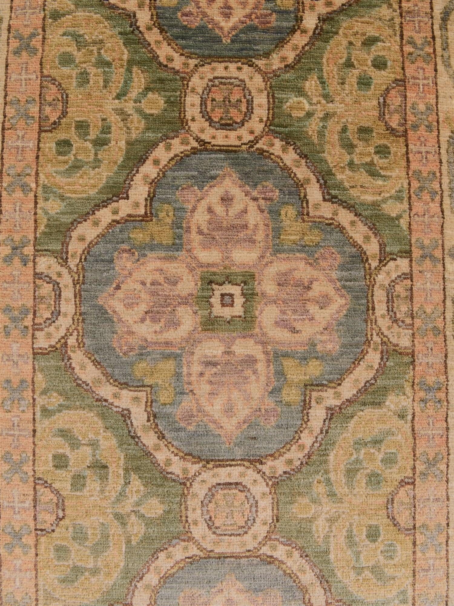 2' 11 x 11' 5 Hand Knotted Pershawar Ziegler Runner Rug