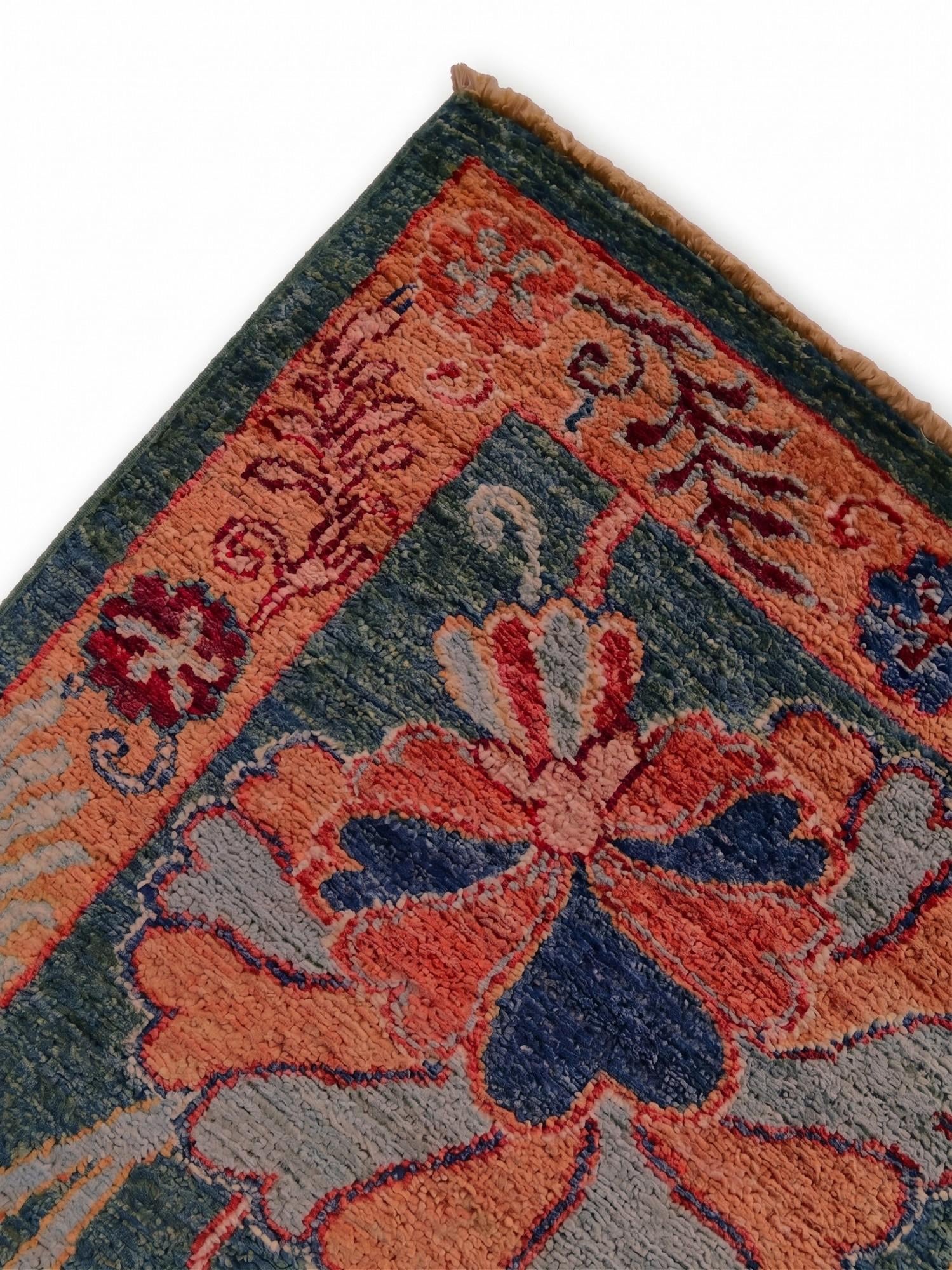2' 8 x 9' 10 Hand Knotted Peshawar Ziegler Runner Rug