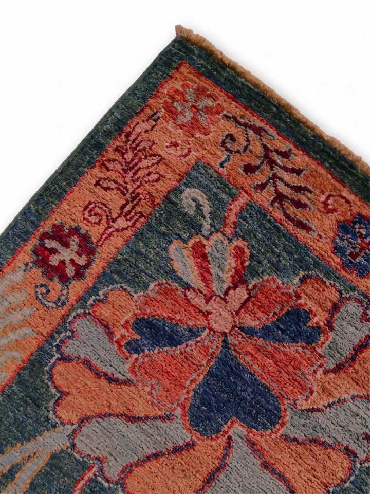 2' 8 x 9' 10 Hand Knotted Peshawar Ziegler Runner Rug