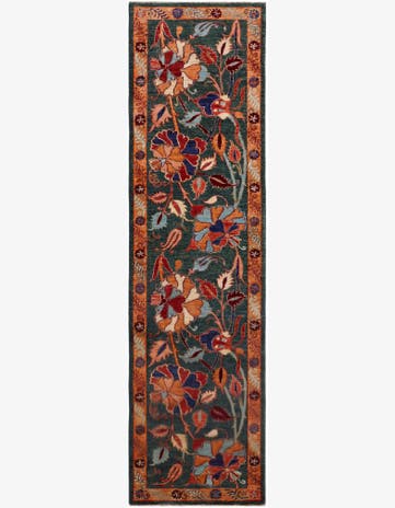 2' 8 x 9' 10 Hand Knotted Peshawar Ziegler Runner Rug