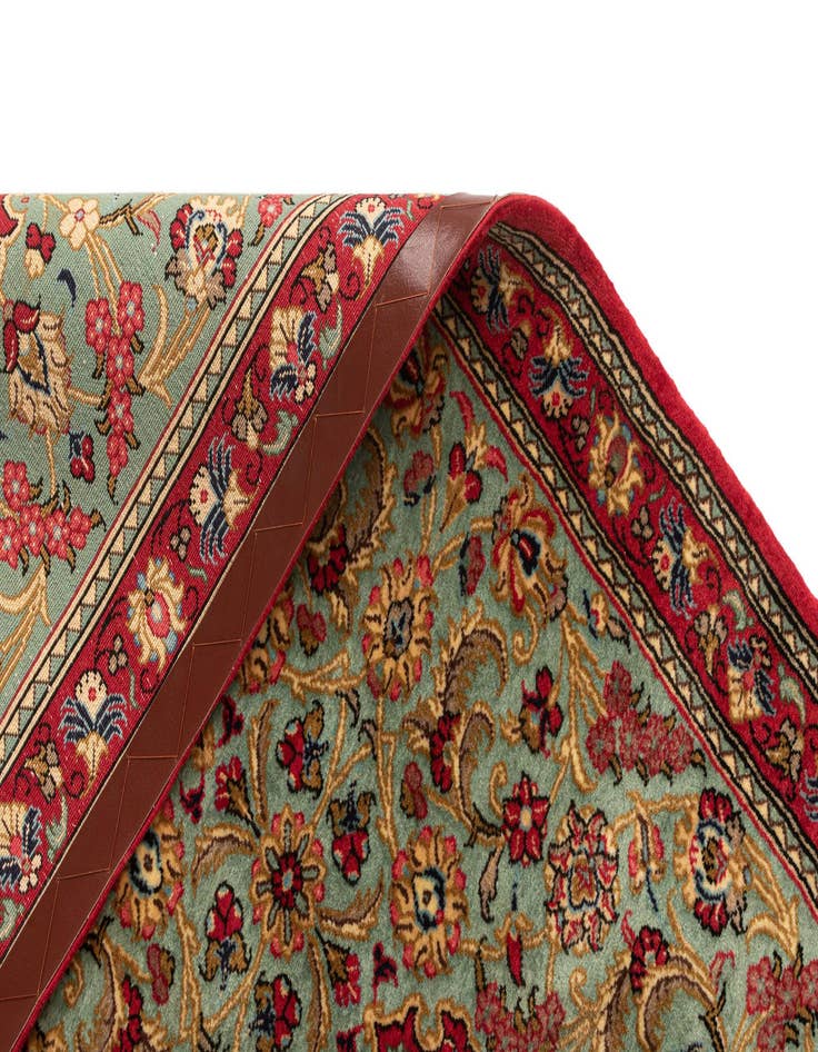 Detail image of 2' 8 x 6' 5  Hand Knotted Qom Persian Runner Rug