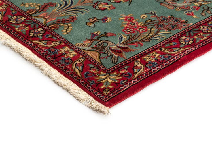 Detail image of 2' 8 x 13' 4 Hand Knotted Qom Persian Runner Rug