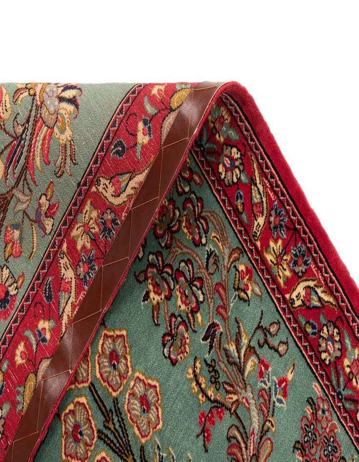 Detail image of 2' 8 x 13' 4  Hand Knotted Qom Persian Runner Rug