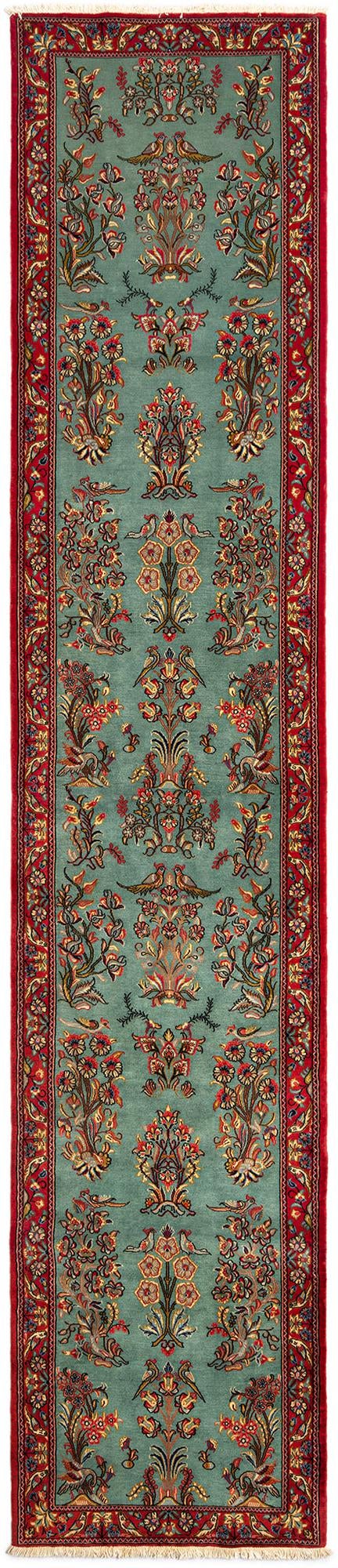 2' 8 x 13' 4 Hand Knotted Qom Persian Runner Rug