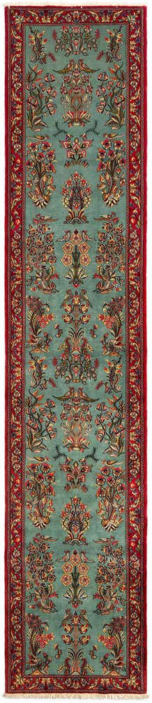 2' 8 x 13' 4 Hand Knotted Qom Persian Runner Rug