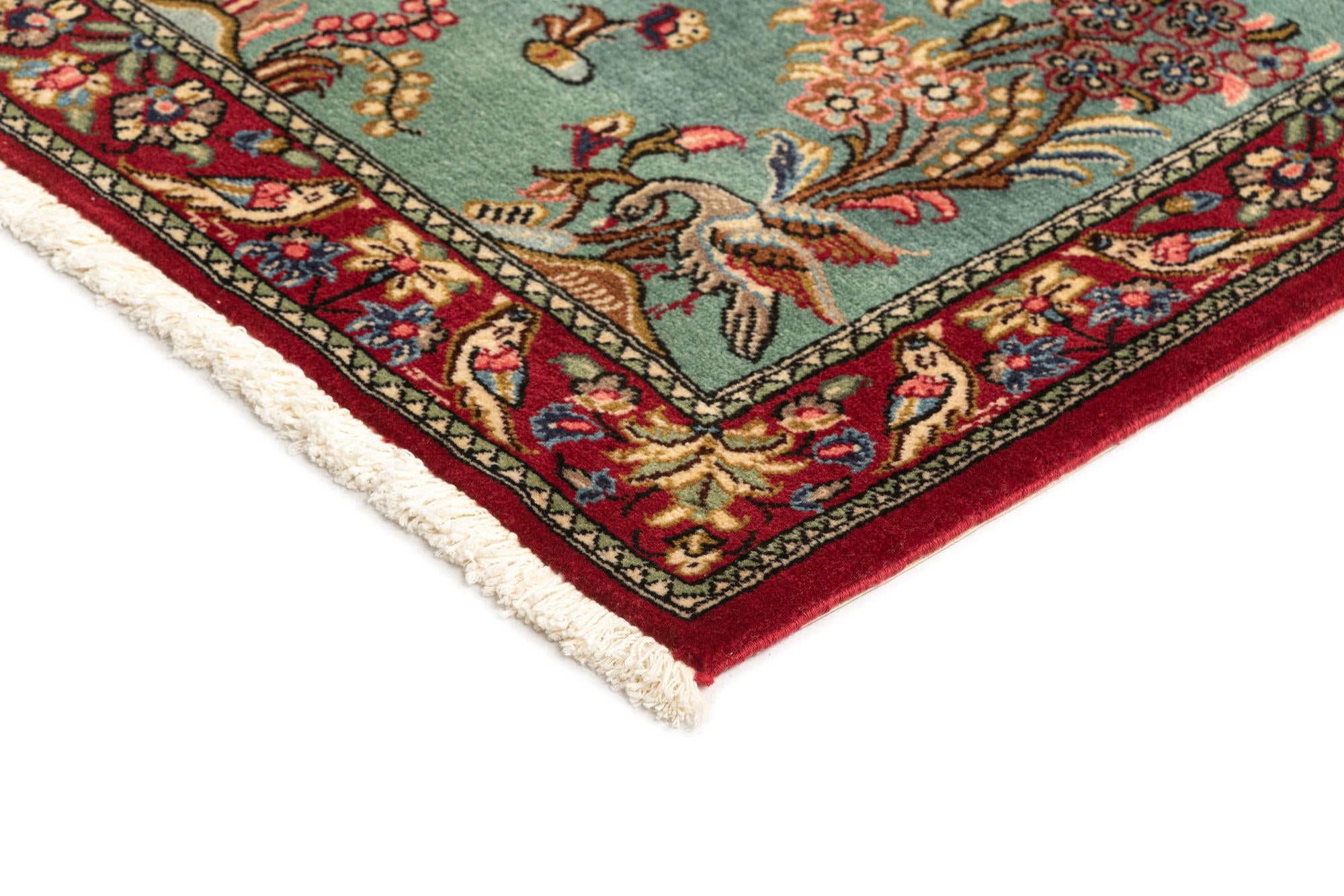 2' 8 x 6' 8 Hand Knotted Qom Persian Runner Rug