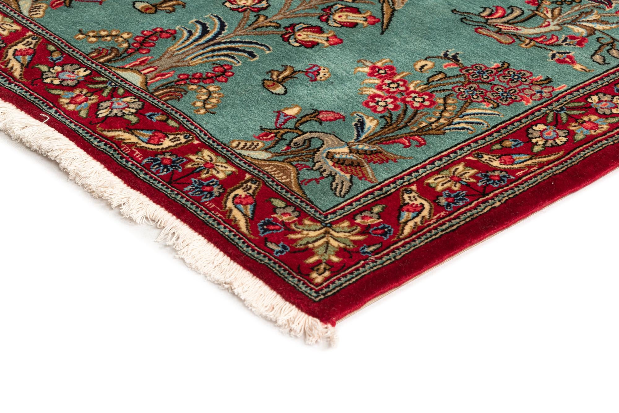 2' 7 x 6' 6 Hand Knotted Qom Persian Runner Rug