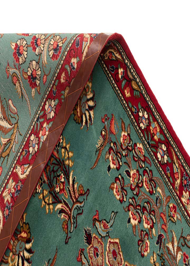 2' 8 x 7' 4 Hand Knotted Qom Persian Runner Rug