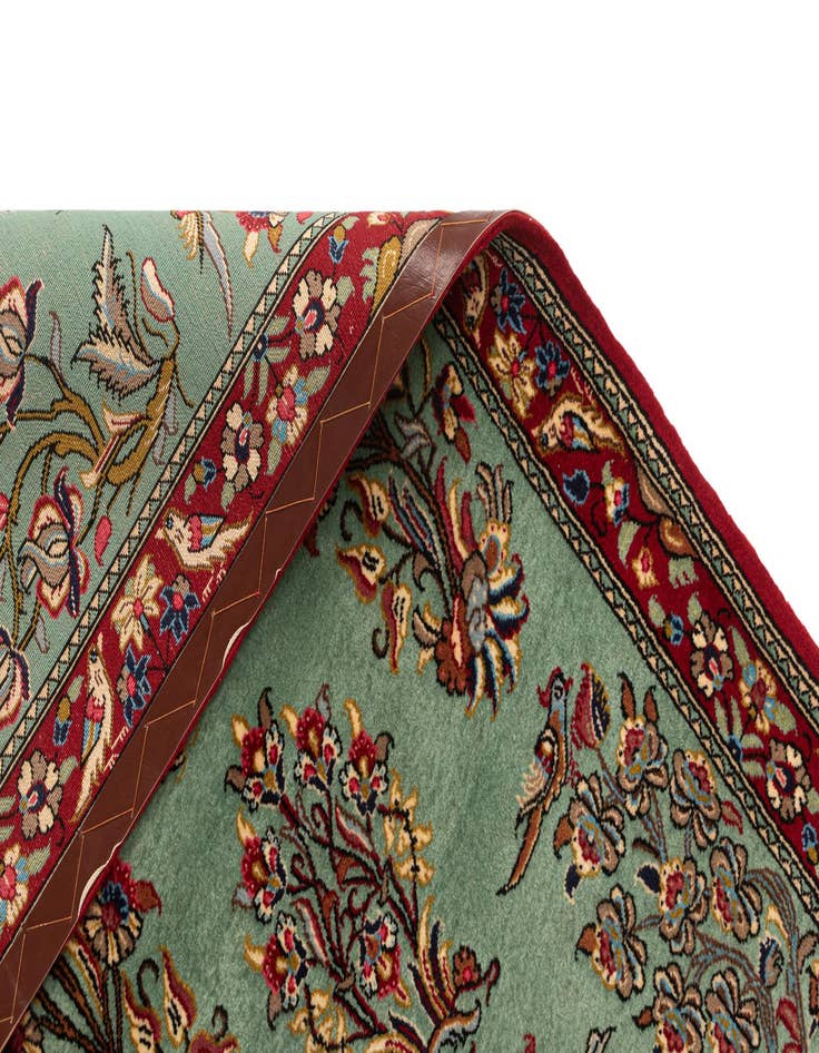 Detail image of 2' 7 x 7' 1  Hand Knotted Qom Persian Runner Rug