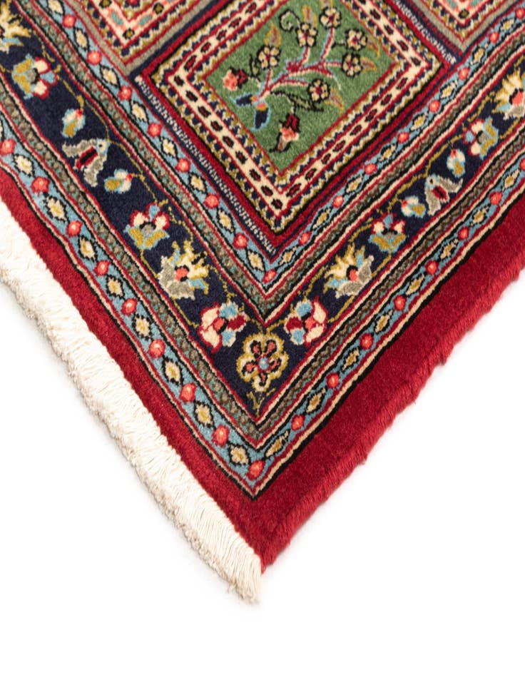 Detail image of 2' 6 x 6' 11  Hand Knotted Qom Persian Runner Rug