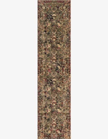 Green Saturn Runner Rug