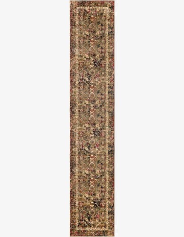 Green Saturn Runner Rug