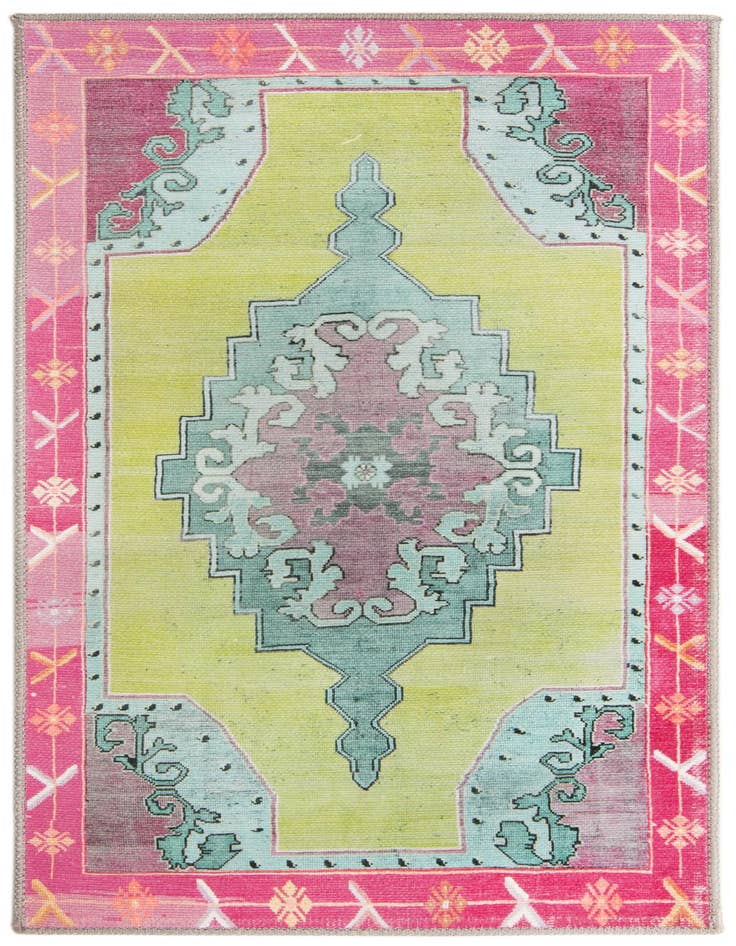 Detail image of 2' x 4' Washable Timeless Runner Rug