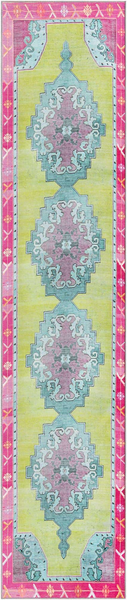 2' 6 x 12' Washable Timeless Runner Rug