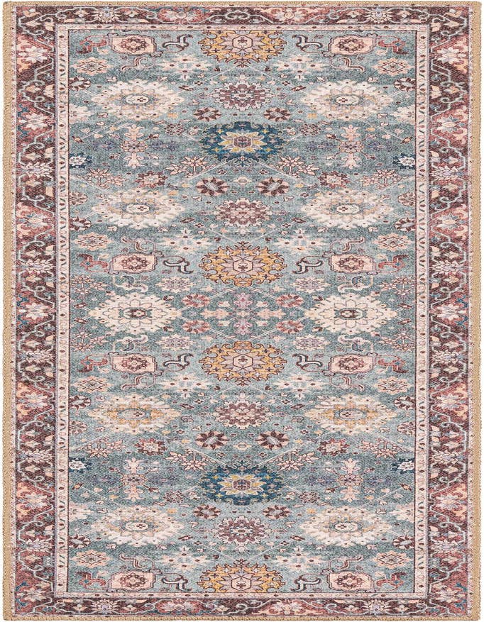 Detail image of 2' x 6' 1 Washable Timeless Runner Rug