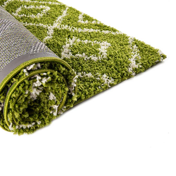 Detail image of 2' x 8' Trellis Shag Runner Rug