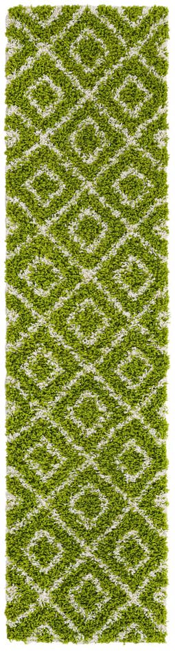 Detail image of 2' x 8' Trellis Shag Runner Rug