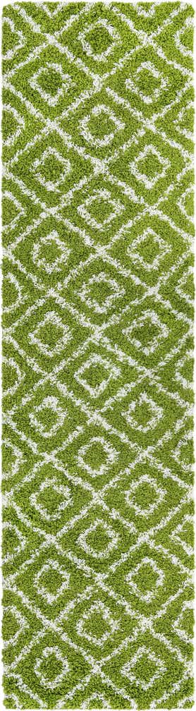 2' 7 x 10' Trellis Shag Runner Rug