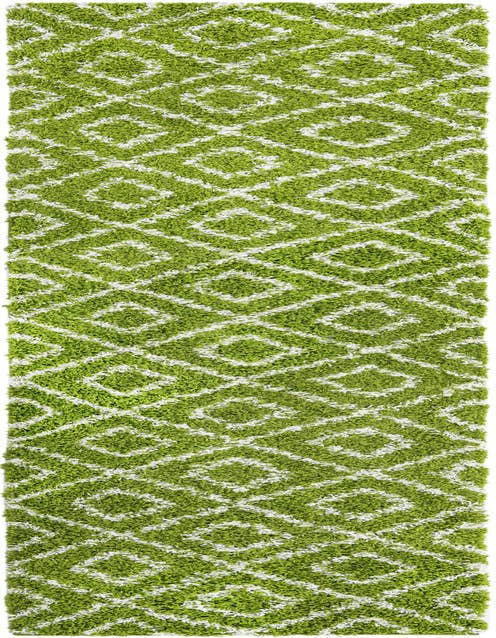 Detail image of 2' 7 x 12' Trellis Shag Runner Rug