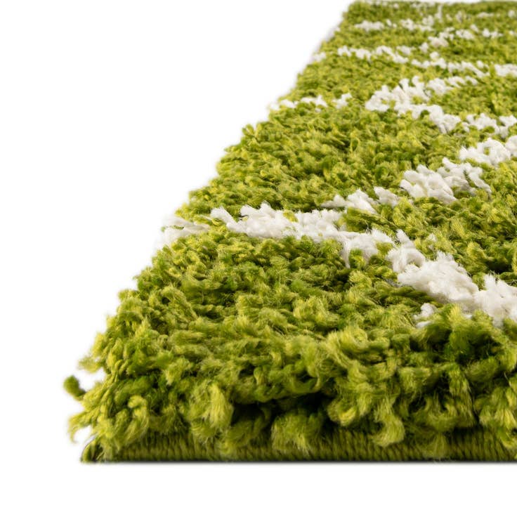 Detail image of 2' x 8' Trellis Shag Runner Rug