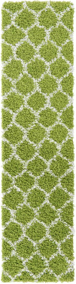 Detail image of 2' x 8' Trellis Shag Runner Rug