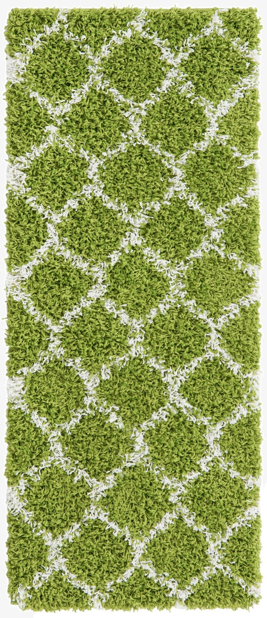 2' x 5' Trellis Shag Runner Rug