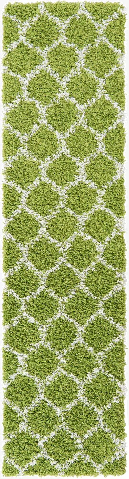 2' x 8' Trellis Shag Runner Rug