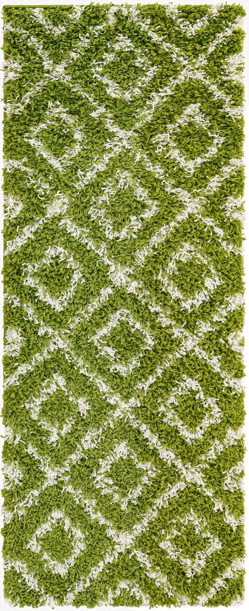 2' x 5' Trellis Shag Runner Rug