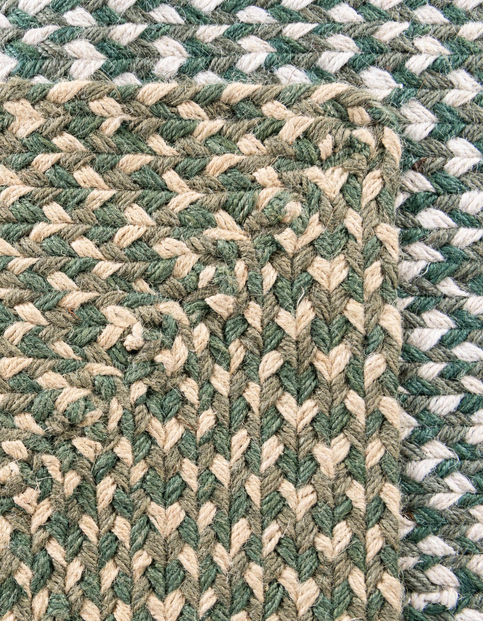 2' x 6' 1 Handmade Tweed Braided Jute Runner Rug