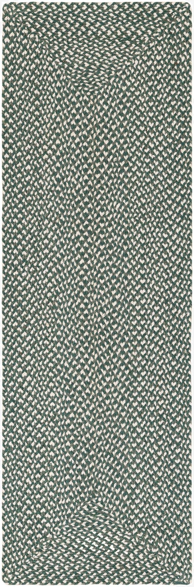 2' x 6' 1  Hand Tweed Braided Jute Runner Rug