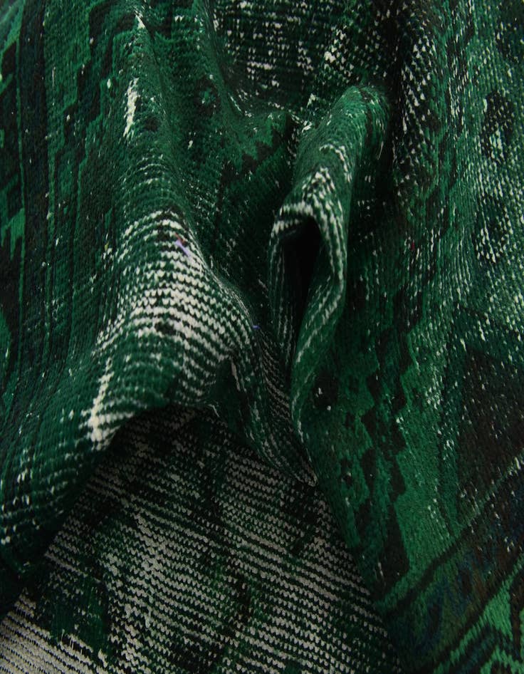 Detail image of 3' 5 x 9'  Hand Knotted Ultra Vintage Persian Wool Runner Rug