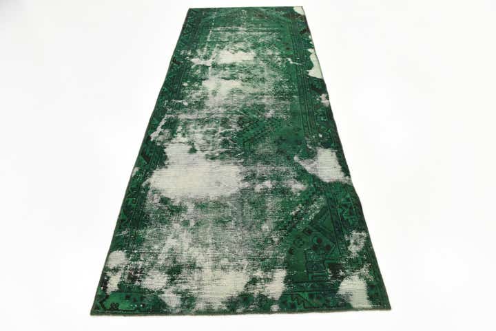 3' 5 x 9' Hand Knotted Ultra Vintage Persian Wool Runner Rug