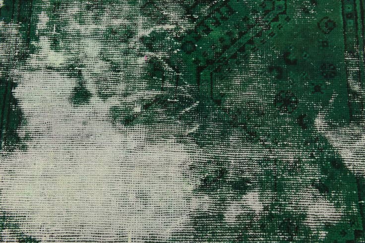 Detail image of 3' 5 x 9' Hand Knotted Ultra Vintage Persian Wool Runner Rug