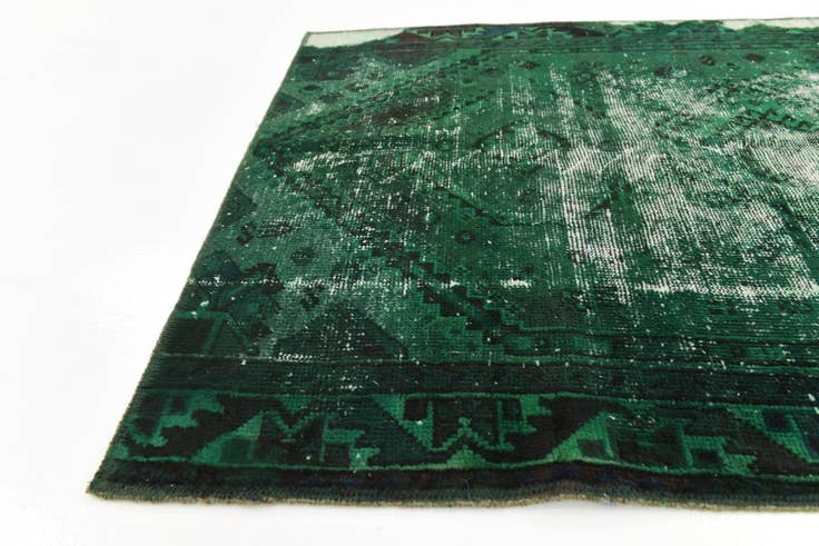 Detail image of 3' 5 x 9' Hand Knotted Ultra Vintage Persian Wool Runner Rug