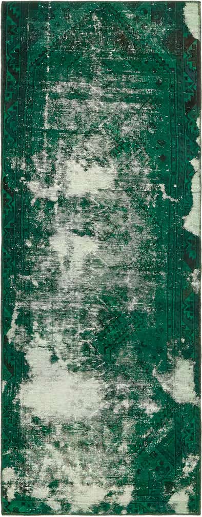 3' 5 x 9' Hand Knotted Ultra Vintage Persian Wool Runner Rug