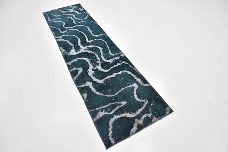 Detail image of 65cm x 240cm Hand Knotted Ultra Vintage Persian Wool Runner Rug