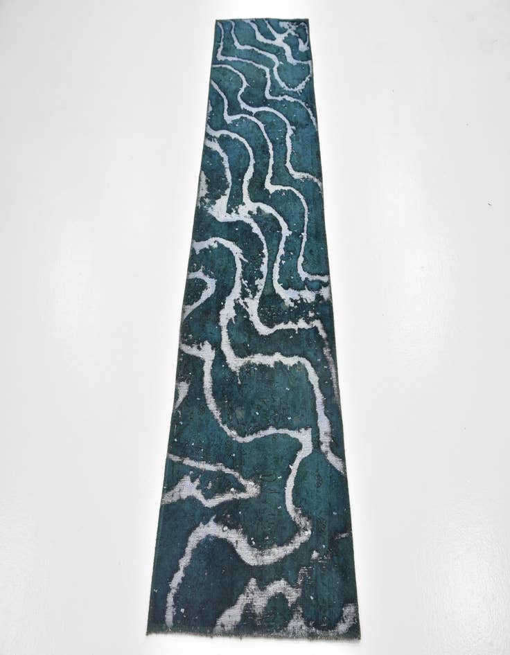 Detail image of 2' 2 x 7' 10  Hand Knotted Ultra Vintage Persian Wool Runner Rug