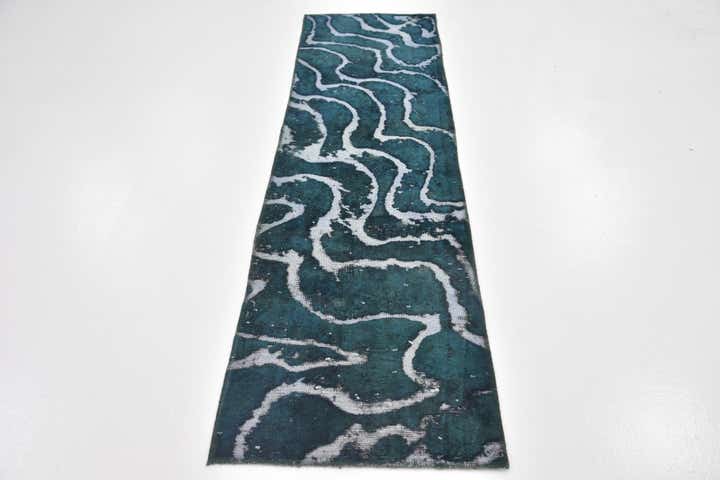 65cm x 240cm Hand Knotted Ultra Vintage Persian Wool Runner Rug