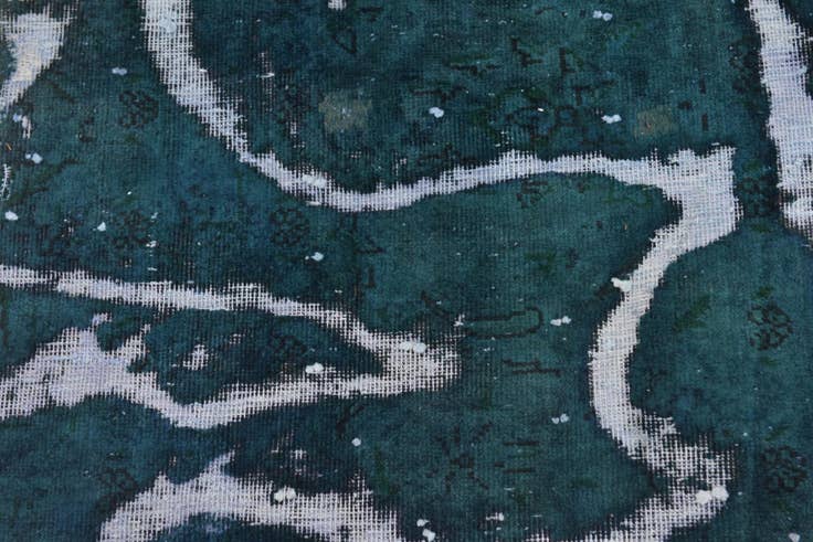 Detail image of 65cm x 240cm Hand Knotted Ultra Vintage Persian Wool Runner Rug