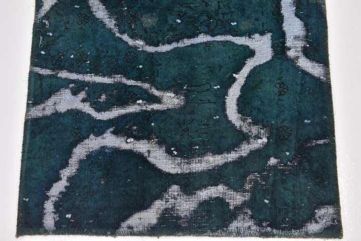 65cm x 240cm Hand Knotted Ultra Vintage Persian Wool Runner Rug