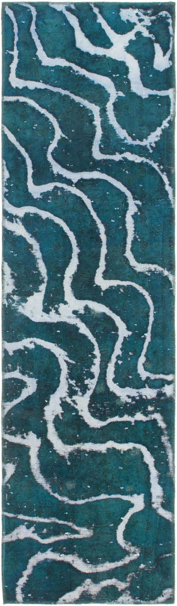 65cm x 240cm Hand Knotted Ultra Vintage Persian Wool Runner Rug
