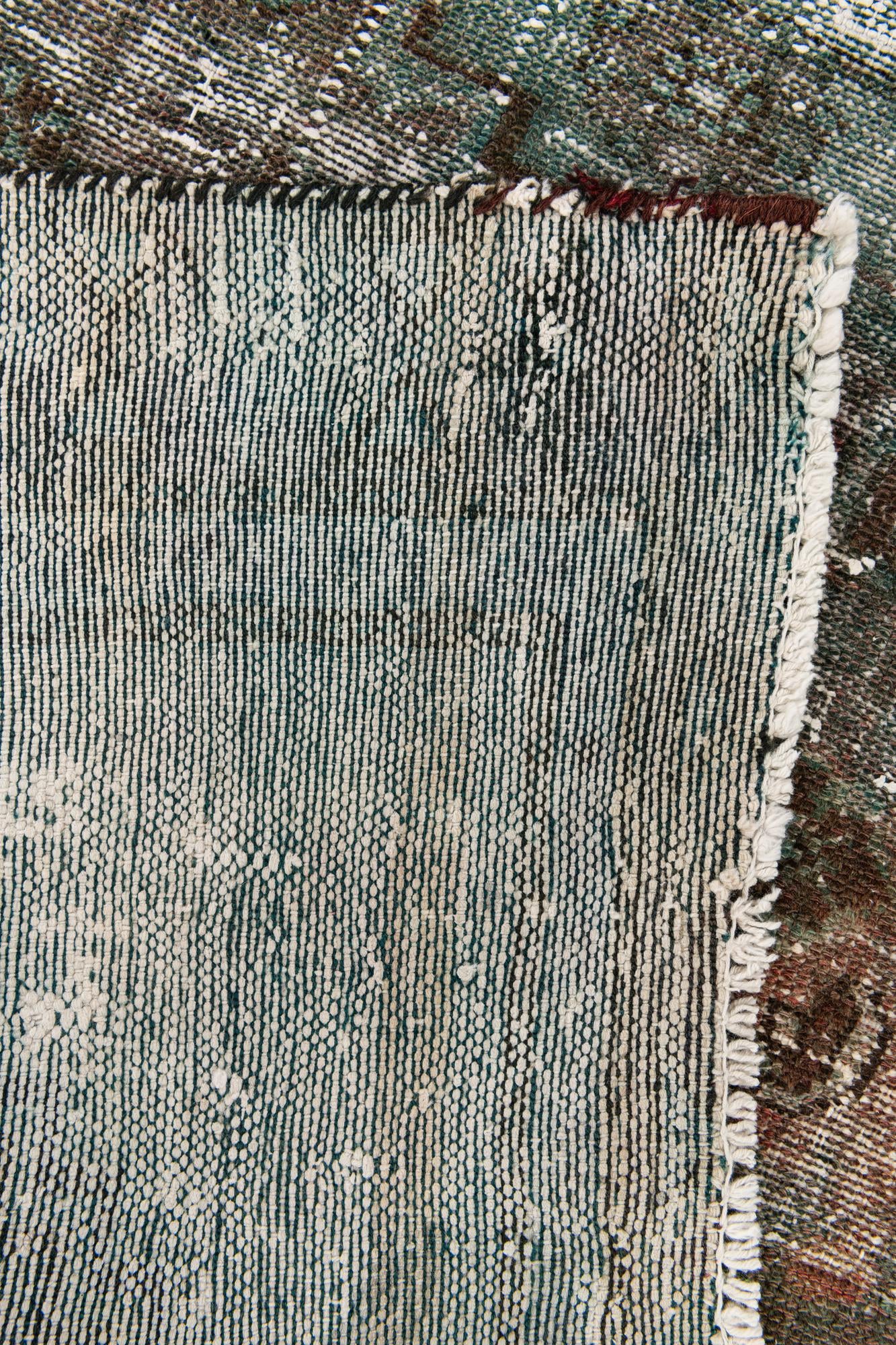 85cm x 185cm Hand Knotted Ultra Vintage Persian Wool Runner Rug