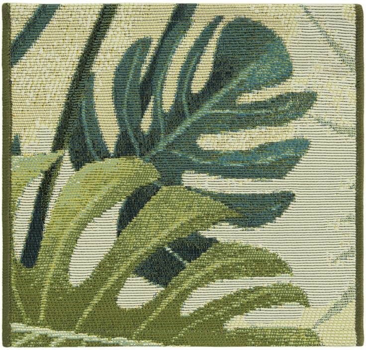 Detail image of 1' 4 x 1' 4 Easy-Clean Botanical Indoor / Outdoor Sample Rug