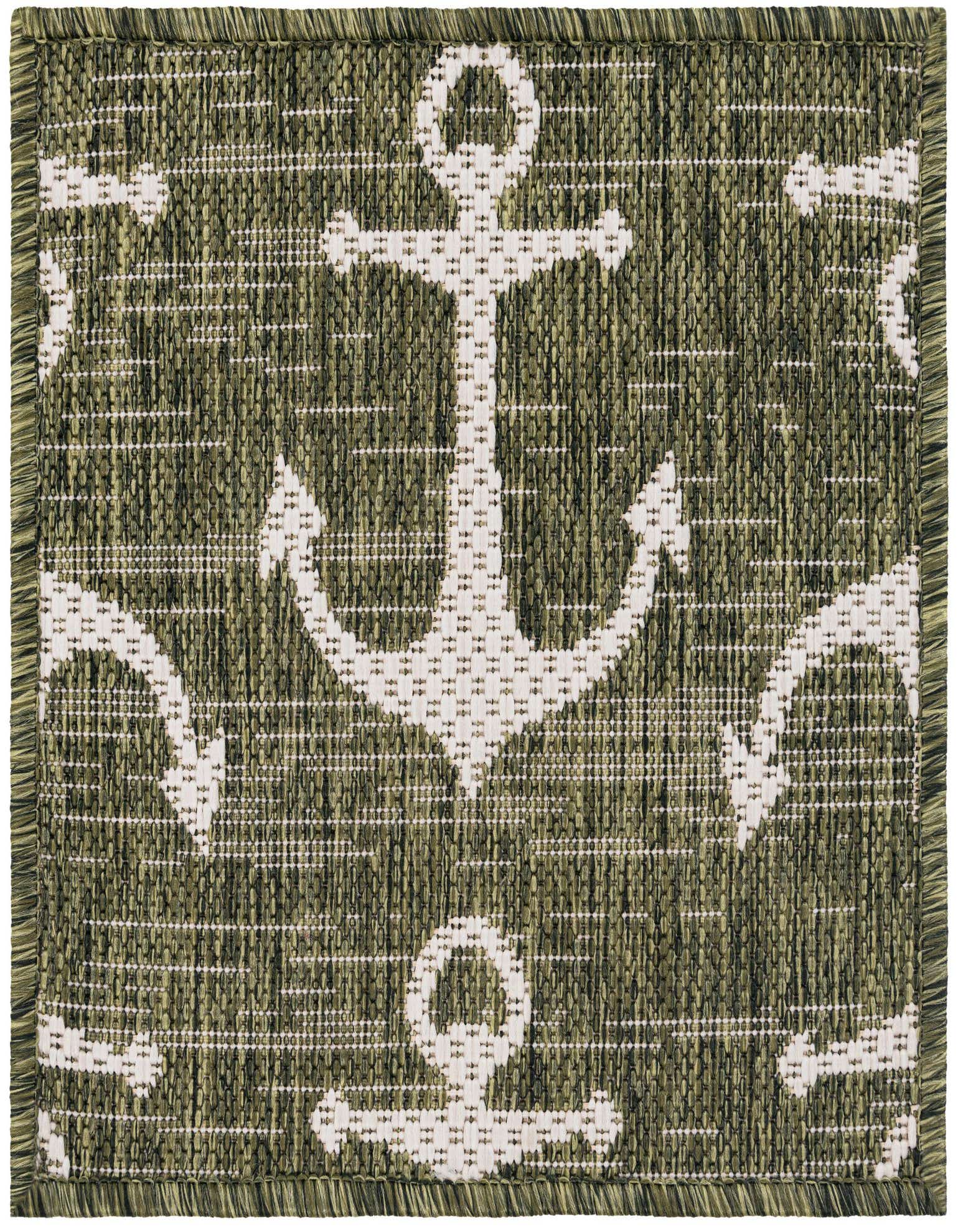 1' 4 x 1' 4 Easy-Clean Coastal Indoor / Outdoor Sample Rug