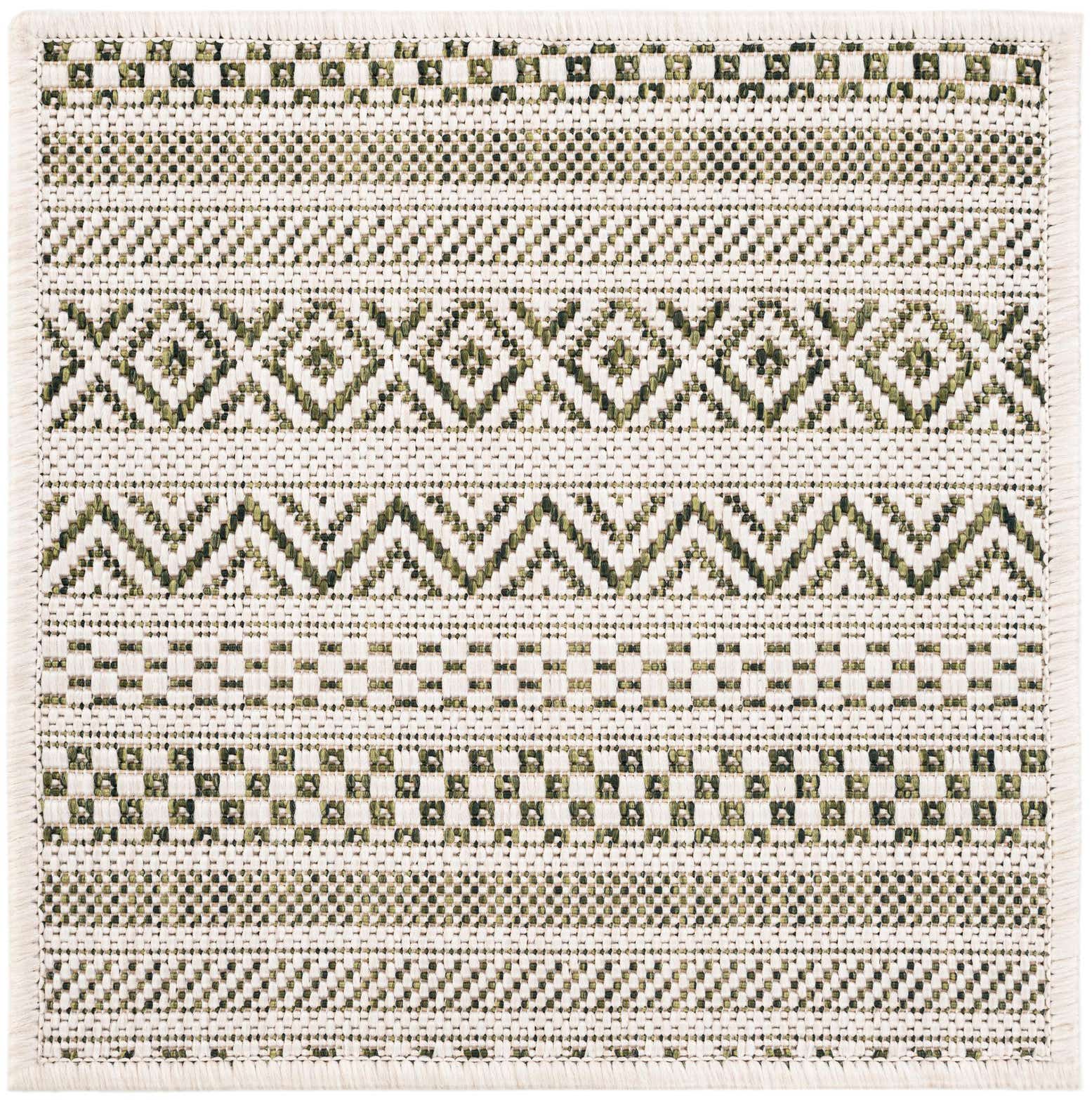 1' 4 x 1' 4 Easy-Clean Ribbon Indoor / Outdoor Sample Rug