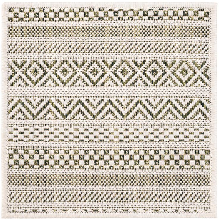 Detail image of 1' 4 x 1' 4 Easy-Clean Ribbon Indoor / Outdoor Sample Rug