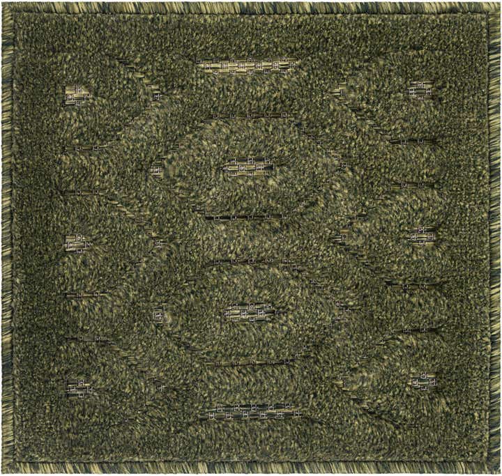 1' 4 x 1' 4 Easy-Clean Trellis Textured Indoor / Outdoor Sample Rug